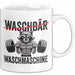 Waschbär Tierliebhaber Tasse Geschenk Lustige Geschenkidee Spruch Waschbär Waschmaschine Weiß Trendation