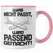 Trendation - Handwerker Tasse mit Spruch Geschenke für Handwerk Kaffeebecher KFZ Mechaniker Mechatroniker Rosa Trendation