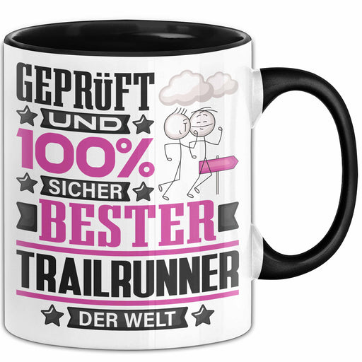 Trailrunner Geschenk Lustiger Spruch für Trailrunner Geschenkidee Bester Trailrunner Der Welt Schwarz Trendation