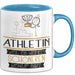Athletin Weil Es Keinen Schöneren Beruf Gibt Tasse Geschenk für Eine Athletin Lustig Blau Trendation