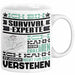 Survival-Experte Geschenk Kaffee-Tasse Geschenkidee für Survival-Experte Ich Bin Survival-Experte Ich Kann Es Dir Erklären Jedoch Nicht Für Dich Verstehen Spruch Lustig Weiß Trendation