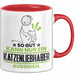 Katzenliebhaber Geschenk Tasse So Gut Kann Nur Ein Katzenliebhaber Aussehen Geschenkidee Kaffee-Becher Rot Trendation