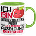 Kinderkrankenpfleger Ausbildung Tasse Geschenk Ich Bin Kinderkrankenpfleger In Der Ausbildung Ich Darf Das Geschenkidee Spruch Grün Trendation