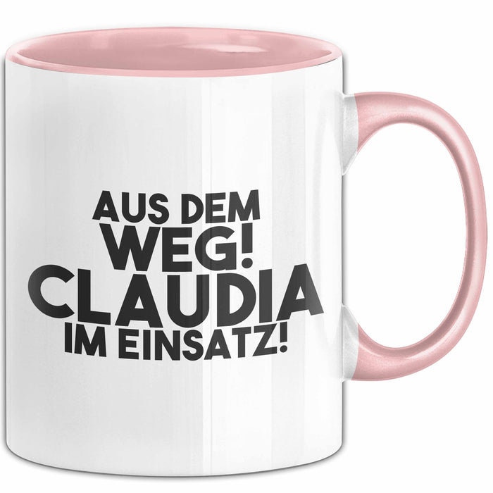 Claudia Tasse Aus Dem Weg! Claudia Im Einsatz! Geschenk
