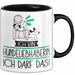 Geschenk für Hundeliebhaberin Tasse Lustige Geschenkidee Geburtstag Ich Bin Hundeliebhaberin Ich Darf Das Trendation