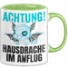 Hausdrache Im Anflug Tasse Geschenk Becher Grün Trendation