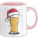 Bier Weihnachtsfeier Tasse Geschenk Lustige Geschenkidee Spruch Rosa Trendation