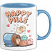 Meerschweinchen Tier Tasse Geschenk Lustige Geschenkidee Happy Pills Blau Trendation