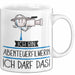 Geschenk für Abenteuerfilmerin Tasse Lustige Geschenkidee Geburtstag Ich Bin Abenteuerfilmerin Ich Darf Das Weiß Trendation