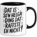Helga Tasse Geschenk Dat Is So'n Helga Ding Dat Raffste Eh Nicht Geschenkidee Becher mit Name Schwarz Trendation