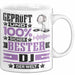DJ Geschenk Lustiger Spruch für DJ Geschenkidee Bester DJ Der Welt Weiß Trendation