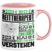 Reittherapeut Geschenk Kaffee-Tasse Geschenkidee für Reittherapeut Ich Bin Reittherapeut Ich Kann Es Dir Erklären Jedoch Nicht Für Dich Verstehen Spruch Lustig Rosa Trendation