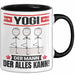 Yogi Tasse Geschenk für Yogi Der Mann Der Alles Kann Geschenkidee zum Geburtstag Schwarz Trendation