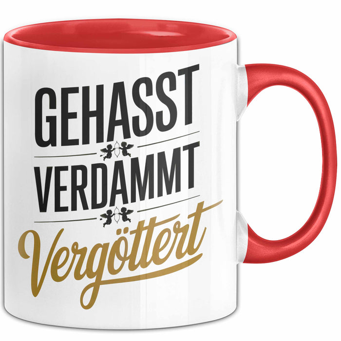 Onkel Sarkastisch Sarkasmus Tasse Geschenk Lustige Geschenkidee Spruch Gehasst Verdammt Vergöttert Rot Trendation