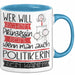 Politikerin Tasse Geschenk Spruch Wer Will Schon Prinzessin Sein Wenn Man Auch Politikerin Sein Kann Blau Trendation