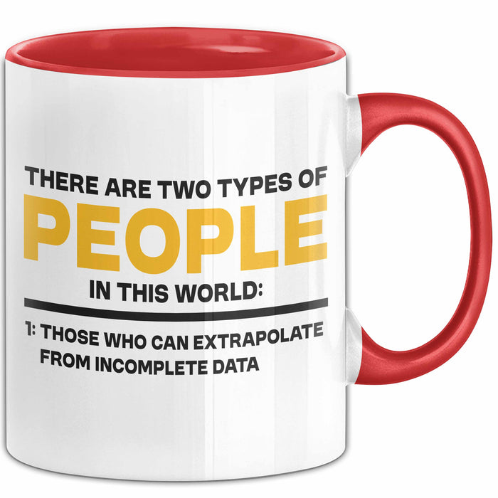 Computerprogrammierer Softwareingenieur Tasse Geschenk Lustige Geschenkidee Spruch Es Gibt Zwei Arten Von Menschen Auf Dieser Welt Rot Trendation