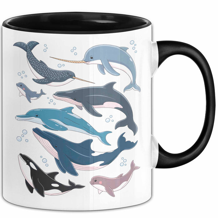 Wal Tier Tasse Geschenk Lustige Geschenkidee Spruch Schwarz Trendation