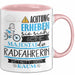 Radfahrerin Tasse Geschenk Lustiger Spruch Bitte Erheben Sie Sich Seine Majestät Die Radfahrerin Betritt Den Raum Rosa Trendation