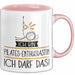 Geschenk für Pilates-Enthusiastin Tasse Lustige Geschenkidee Geburtstag Ich Bin Pilates-Enthusiastin Ich Darf Das Rosa Trendation