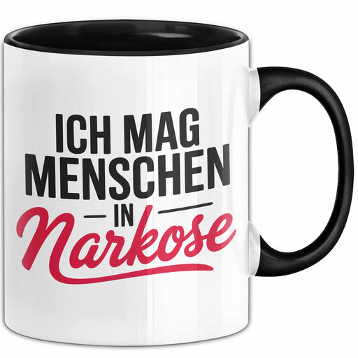 Krankenschwester Pflege Betreuung Tasse Geschenk Lustige Geschenkidee Spruch Ich Mag Menschen In Narkose Trendation