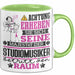 Studiomusiker Geschenk Tasse Lustiger Spruch Erheben Sie Sich Der Studiomusiker Betritt den Raum Grün Trendation