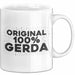 Gerda Tasse Original 100% Gerda Geschenk Weiß Trendation
