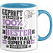 Paintballspieler Geschenk Lustiger Spruch für Paintballspieler Geschenkidee Bester Paintballspieler Der Welt Blau Trendation