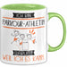 Parkour-Athletin Tasse Geschenk Ich Bin Parkour-Athletin Warum Weil Ich Es Kann Geschenkidee Geburtstag Grün Trendation