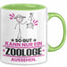 Zoologe Geschenk Tasse So Gut Kann Nur Ein Zoologe Aussehen Geschenkidee Kaffee-Becher Grün Trendation