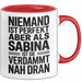 Sabina Tasse Geschenk Niemand Ist Perfekt Sabina Verdammt Nah Dran Geschenkidee Rot Trendation