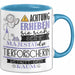 Tierforscherin Tasse Geschenk Lustiger Spruch Bitte Erheben Sie Sich Seine Majestät Die Tierforscherin Betritt Den Raum Blau Trendation