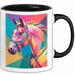 Pferde Tierliebhaber Tasse Geschenk Lustige Geschenkidee Spruch Schwarz Trendation