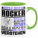 Rocker Geschenk Kaffee-Tasse Geschenkidee für Rocker Ich Bin Rocker Ich Kann Es Dir Erklären Jedoch Nicht Für Dich Verstehen Spruch Lustig Grün Trendation