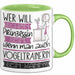 Vogeltrainerin Tasse Geschenk Spruch Wer Will Schon Prinzessin Sein Wenn Man Auch Vogeltrainerin Sein Kann Grün Trendation