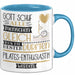 Pilates-Enthusiastin Geschenk Becher Tasse Gott Schuf Alle Menschen Gleich Nur Die Besten Durfeten Pilates-Enthusiastin Werden Geschenkidee Lustig Blau Trendation