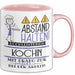 Köchin Tasse Geschenk Lustig Abstand Halten Hochleistungs-Köchin Mit Drang Zur Perfektion Bei Der Arbeit Rosa Trendation