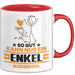Enkel Geschenk Tasse So Gut Kann Nur Ein Enkel Aussehen Geschenkidee Kaffee-Becher Rot Trendation