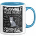 Mathe Mathematik Physik Lehrer Tasse Geschenk Lustige Geschenkidee Spruch In Der Box Schmiedet Schrödingers Katze Ihren Racheplan Blau Trendation