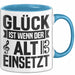 Glück Wenn Alt Einsetzt Chor Chorprobe Singen Sänger Musiker Tasse Blau Trendation