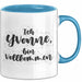 Yvonne Tasse Ich Yvonne, Bin Vollkommen Geschenk Blau Trendation