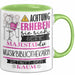 Musikbibliothekarin Tasse Geschenk Lustiger Spruch Bitte Erheben Sie Sich Seine Majestät Die Musikbibliothekarin Betritt Den Raum Grün Trendation
