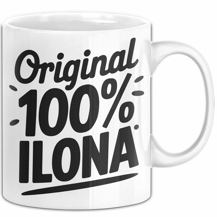 Ilona Tasse Geschenk Original 100% Ilona Geschenkidee Geburtstag Weiß Trendation