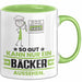 Bäcker Geschenk Tasse So Gut Kann Nur Ein Bäcker Aussehen Geschenkidee Kaffee-Becher Grün Trendation