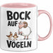 Lustige Tasse Geschenk Bock Auf Voegeln Geschenkidee Witzig Erwachsene Rosa Trendation