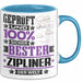 Zipliner Geschenk Lustiger Spruch für Zipliner Geschenkidee Bester Zipliner Der Welt Blau Trendation