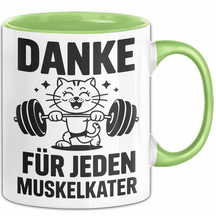 Fußballtrainer Fußballteam Tasse Geschenk Lustige Geschenkidee Spruch Danke Für Jeden Muskelkater Grün Trendation