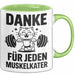 Fußballtrainer Fußballteam Tasse Geschenk Lustige Geschenkidee Spruch Danke Für Jeden Muskelkater Grün Trendation