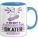 Skater Geschenk Tasse So Gut Kann Nur Ein Skater Aussehen Geschenkidee Kaffee-Becher Blau Trendation
