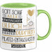 Pilates-Enthusiastin Geschenk Becher Tasse Gott Schuf Alle Menschen Gleich Nur Die Besten Durfeten Pilates-Enthusiastin Werden Geschenkidee Lustig Grün Trendation