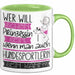 Hundesportlerin Tasse Geschenk Spruch Wer Will Schon Prinzessin Sein Wenn Man Auch Hundesportlerin Sein Kann Grün Trendation